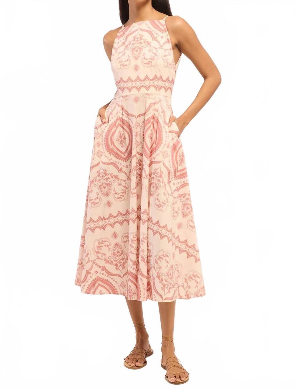 NEW MISA LOS ANGELES amity midi dress in rose
